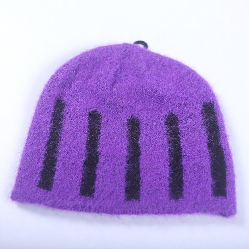 FL-Accessories-21_Purple Striped Skull Cap_Shanghai Fully Lucky Knitting