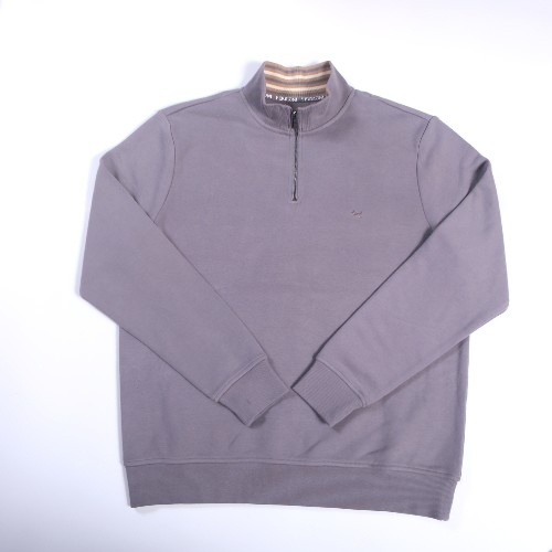 FL-Men-29_Men Vintage Dusty Purple Quarter Zip Sweatshirt__Shanghai Fully Lucky Knitting