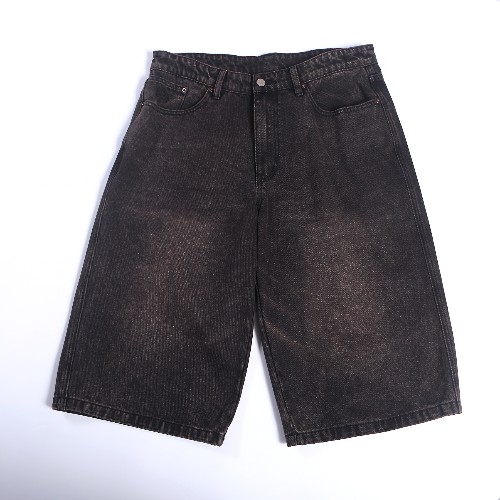 FL-Men-42_OEM Mens Faded Denim Bermuda Pants_Shanghai Fully Lucky Knitting