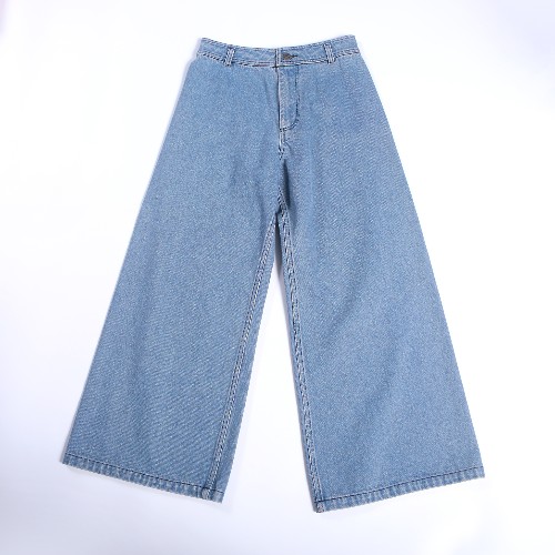 FL-Men-43_All Season Drape Wide Leg Denim Bottoms_Shanghai Fully Lucky Knitting