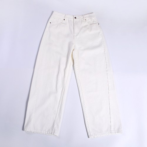 FL-Men-52_OEM Private Label Solid White Casual Denim Bottoms_Shanghai Fully Lucky Knitting